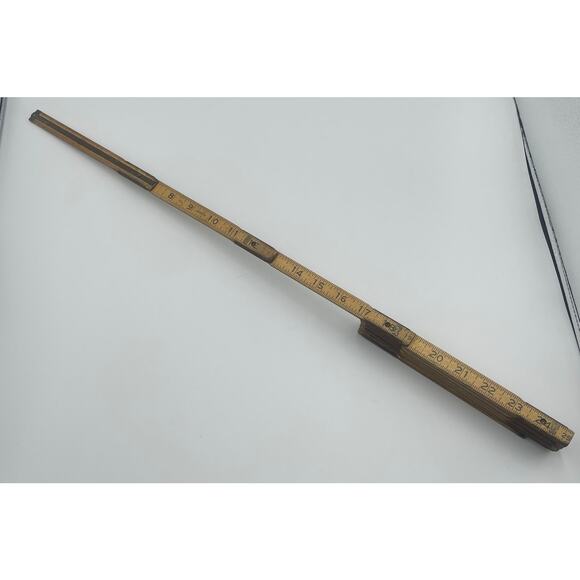 Vintage Lufkin X46 extension folding wooden ruler carpentry trades 6ft - Picture 5 of 7